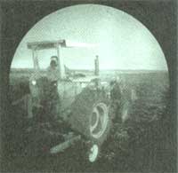 Dr. Buhler conducts a night-tillage experiment on an Iowa farm.
